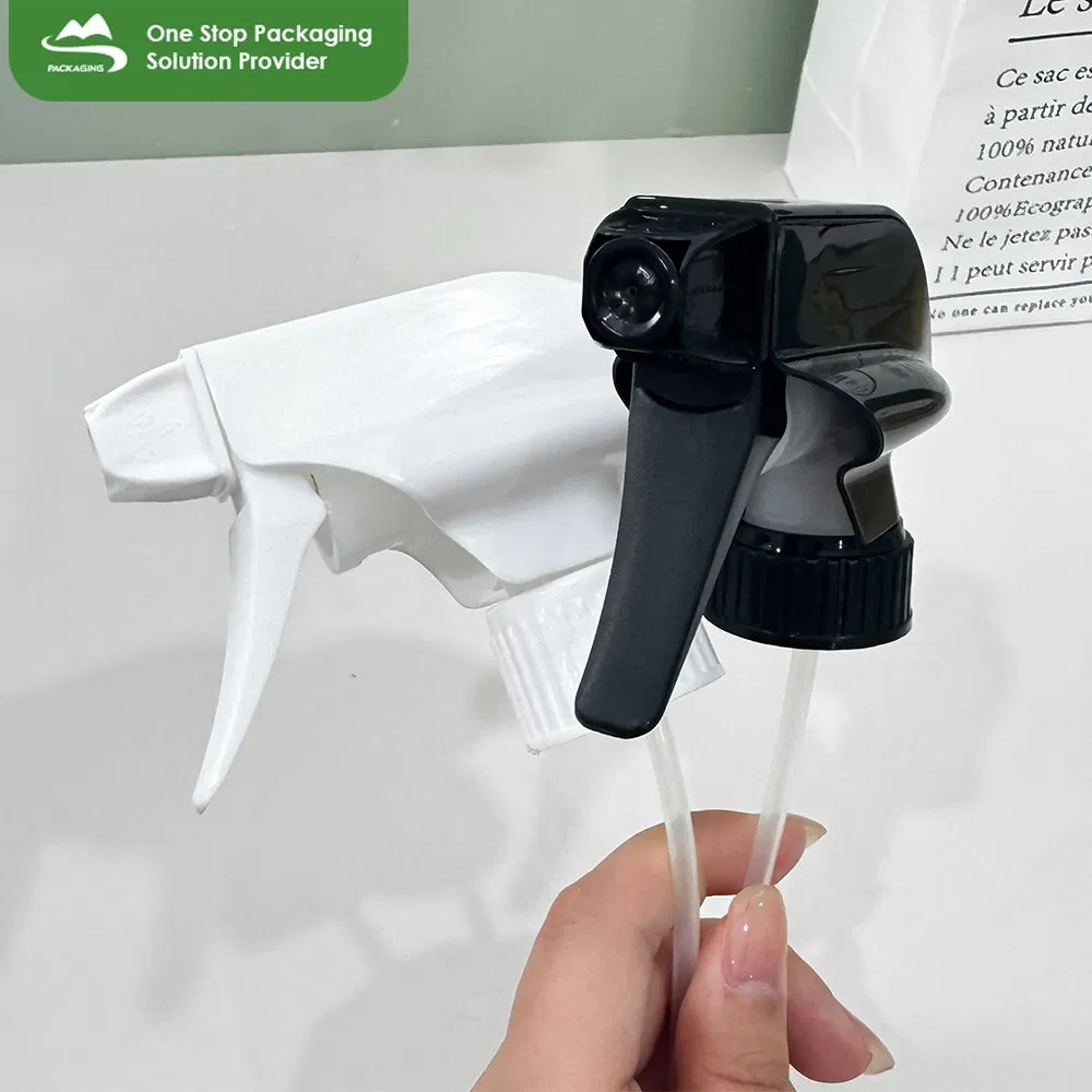 28 400 410 415 All Plastic Trigger Sprayer Chemical Professional PP Plastic Household Car Flat Pump Trigger Sprayers for Clean Bottle