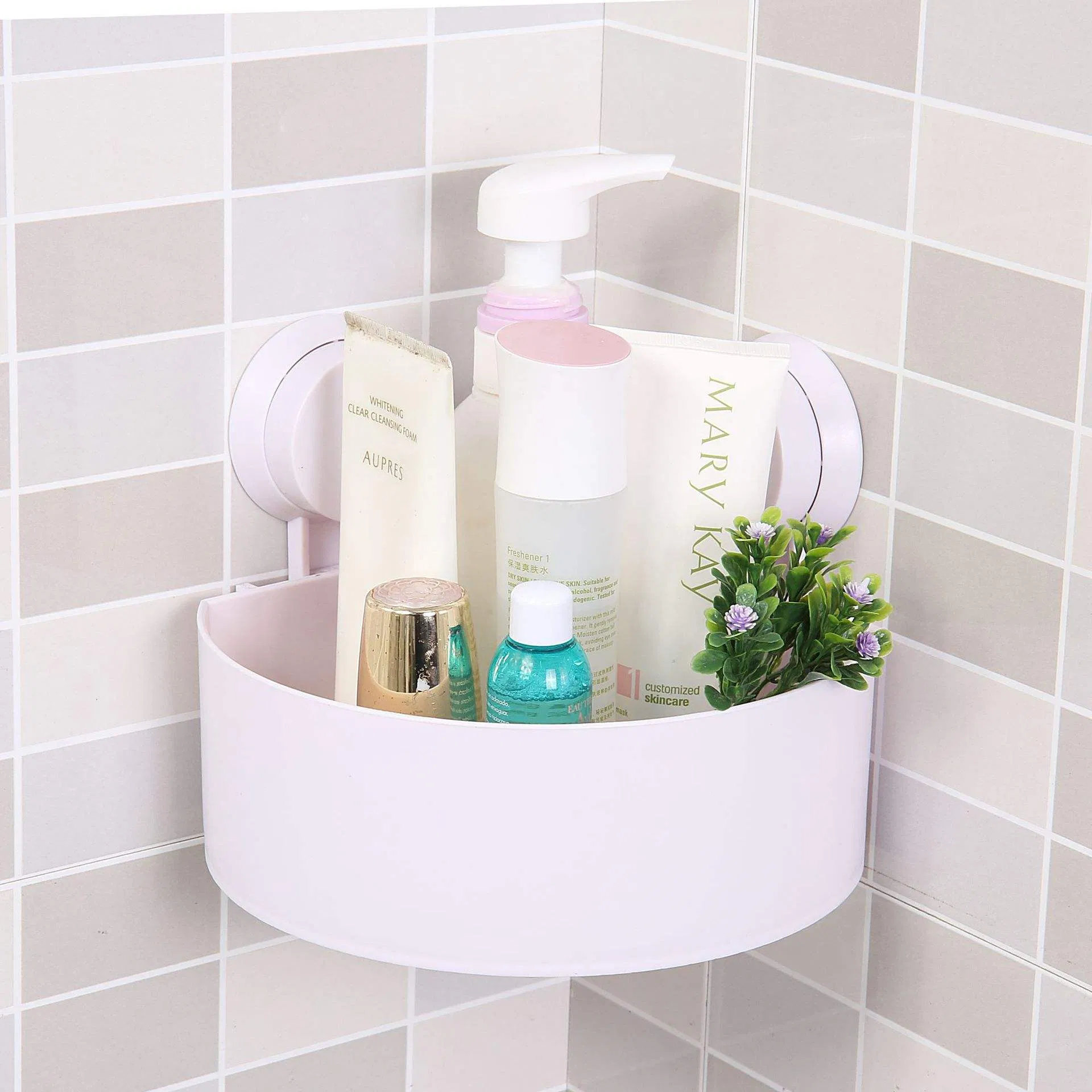 Wholesale Soap Toilet Washbasin Suction Cup Waterproof Triangle Rack Bathroom Plastic Storage Box