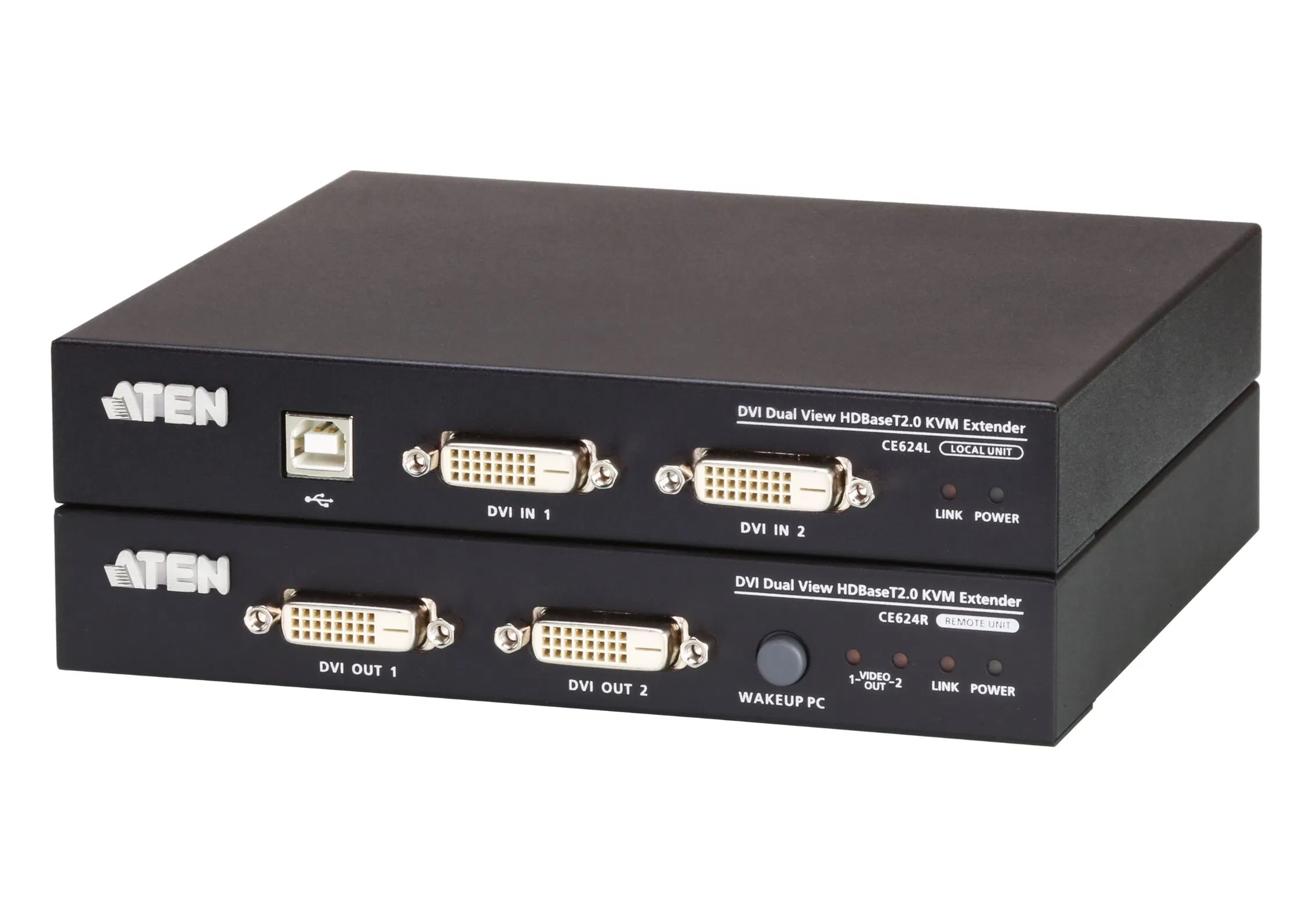 KVM-удлинитель ATEN CE624-AT-Z USB DVI Dual View HDBaseT™ 2.0