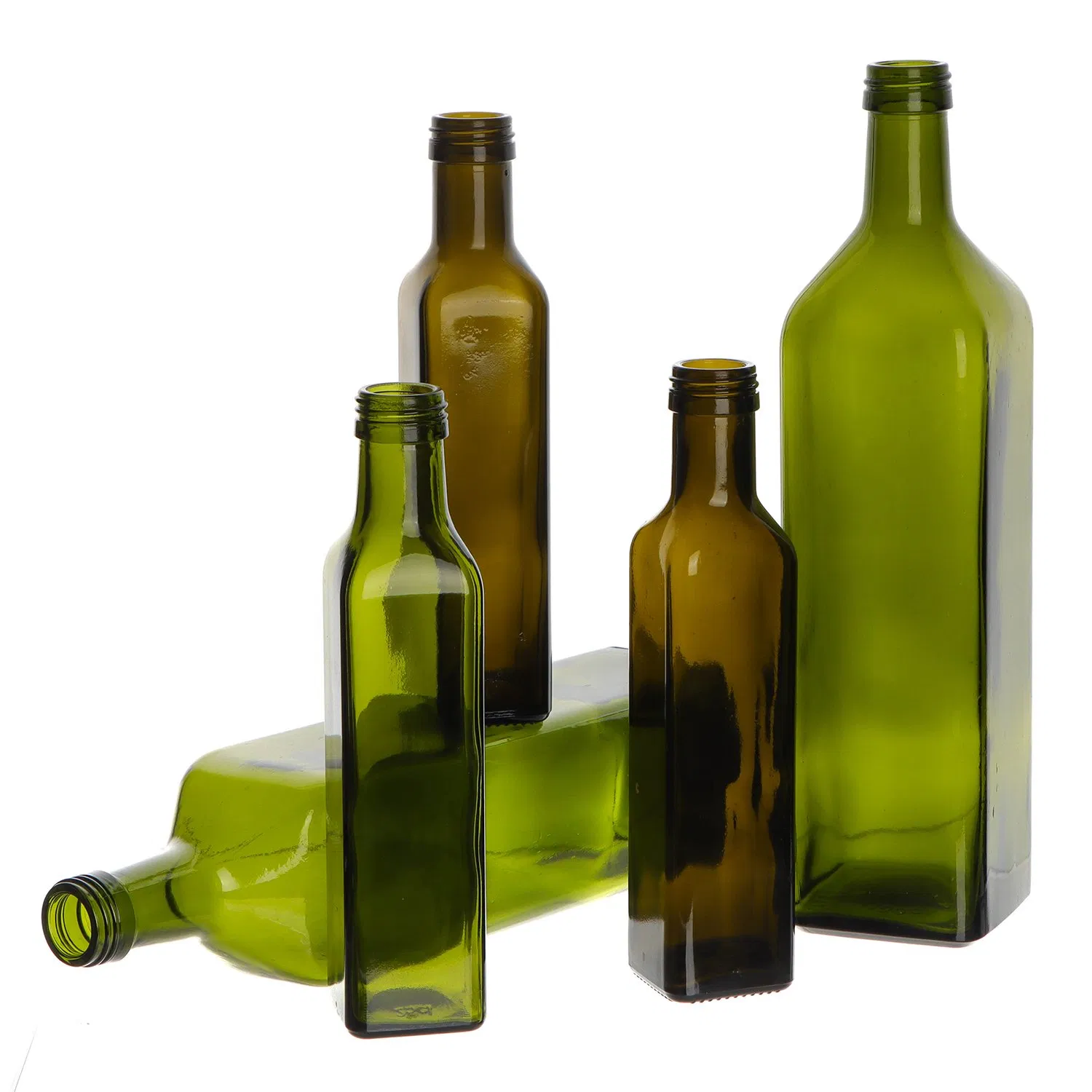 Food Grade Square 500 Ml Marasca Bottle 500ml Empty Glass Olive Oil Bottles