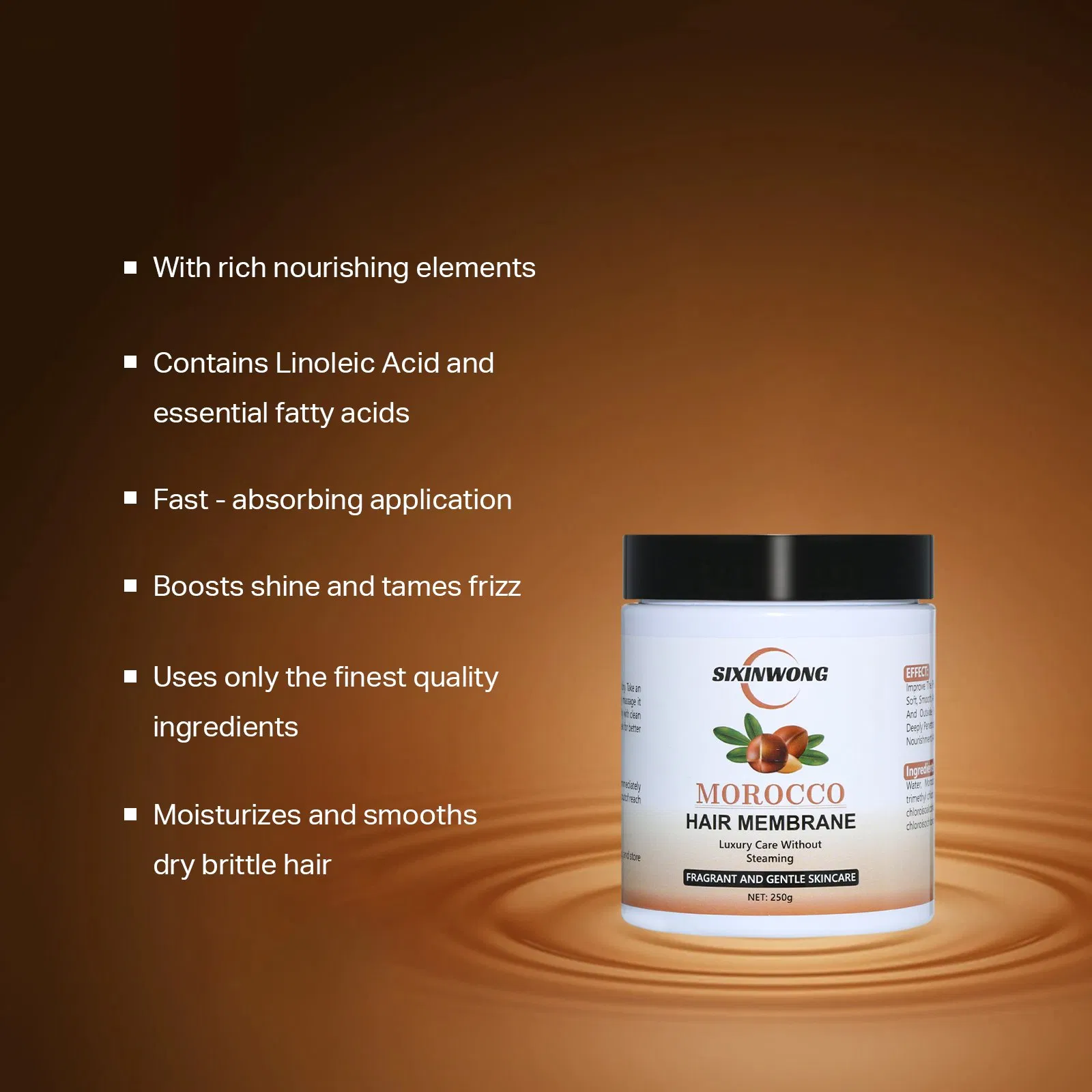 Beauty Cosmetics Morocco Long-Lasting Moisture Soft Texture Without Drying Hair Membrane