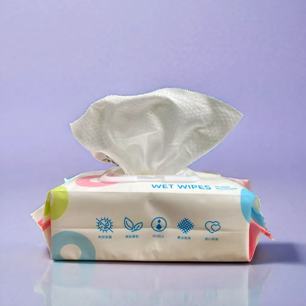 Eco-Friendly Sensitive Skin Wet Wipes Soft pH Balanced Cotton Flushable Organic Biodegradable Baby Wet Wipes