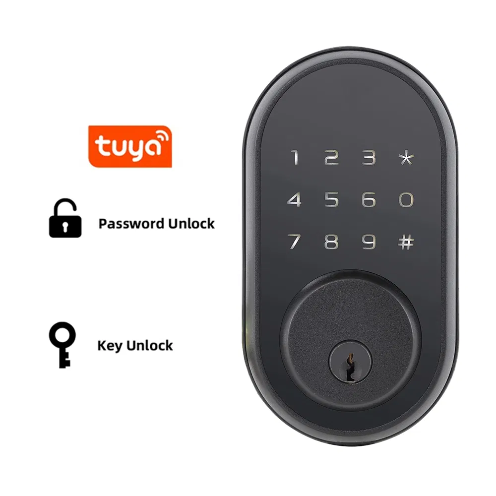 Quick Installation Electronic Locks Smart Lock Digital Deadbolt Cerraduras Inteligentes WiFi Tuya APP Dead Bolt Smart Door Lock