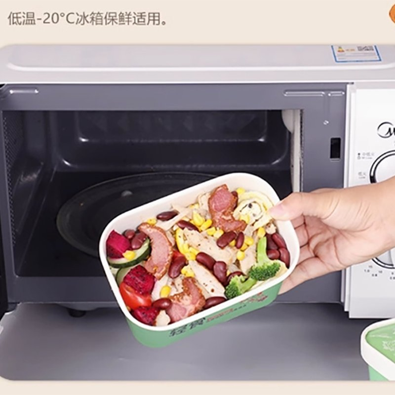 Take Away Food Container Rectangular Paper Bowl