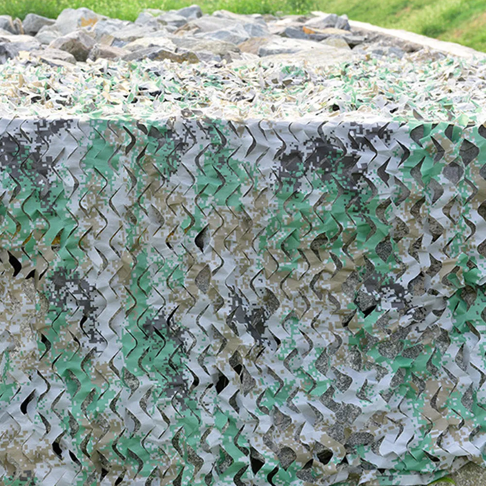 Customizable Durable 150d Woodland Camouflage Net for Sunshade Defense Equipment Cover