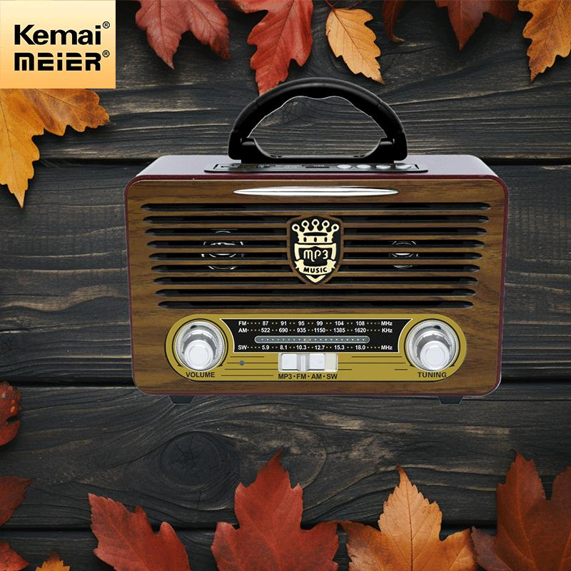 Vintage Style Classic FM Portable Radio Digital Screen Home Kitchen Radio