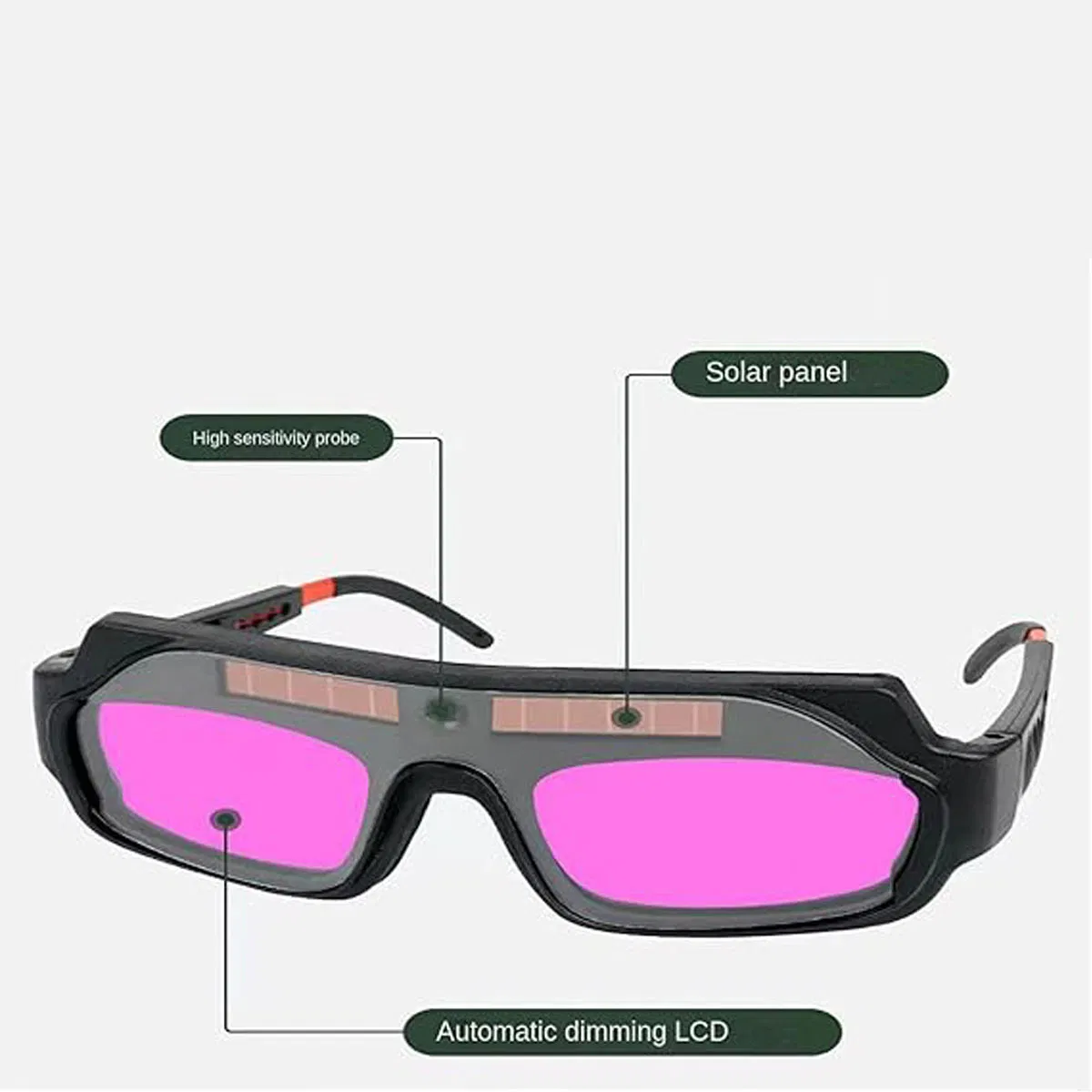Factory Anti-UV Argon Arc Automatic Variable Photoelectric Welding Anti Glare Goggles/Safety Glasses