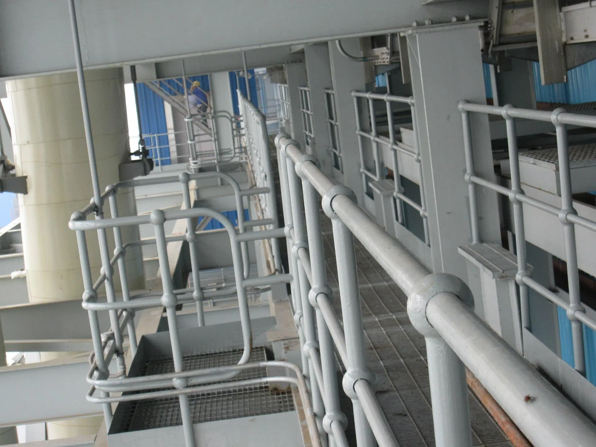 Walkway Platform and Sewage Plant Safety Guardrail Aluminum Ball Joint Stanchion Handrail