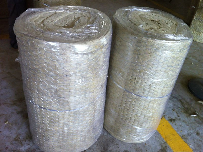 80kg 50mm Rock Wool Blanket Roll with Aluminium Foil on One Side
