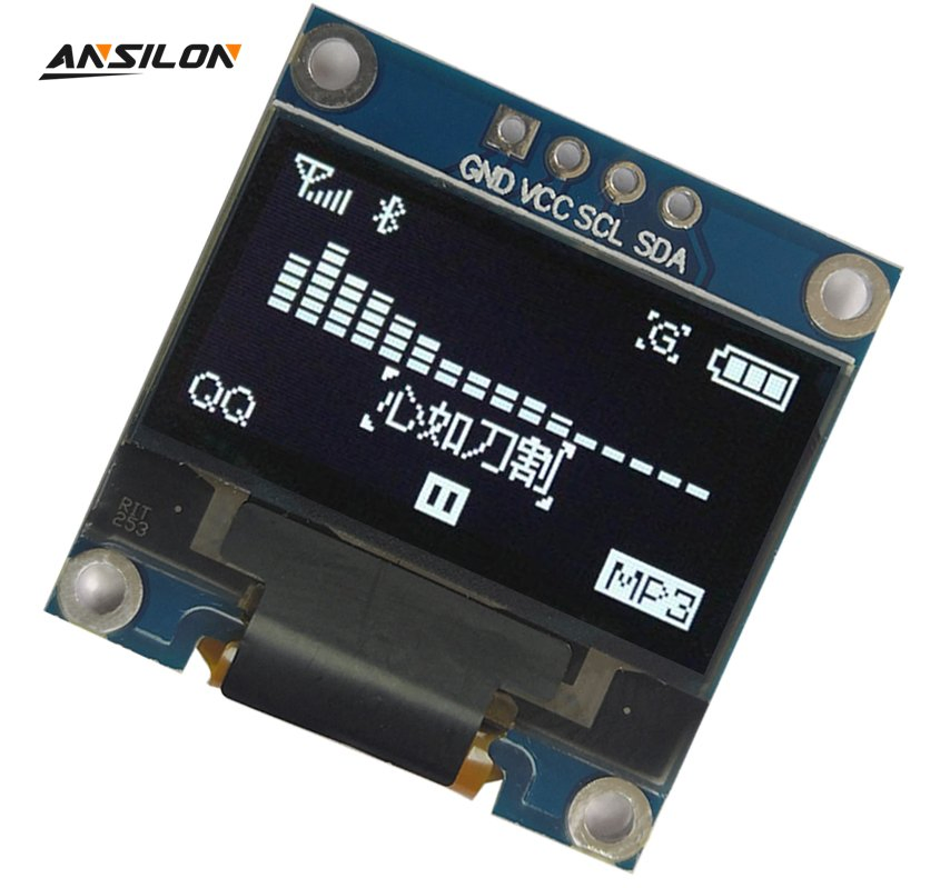 OLED-дисплей 0.96 дюйма 128x64 для Arduino