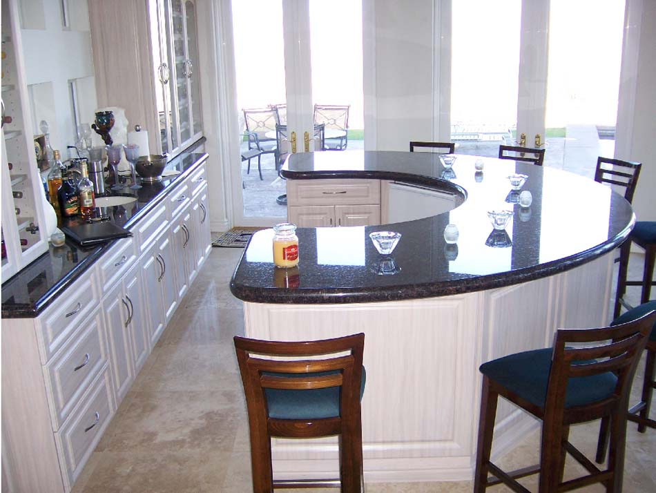 White Cararra Marble Kitchen Countertop Vanity Top