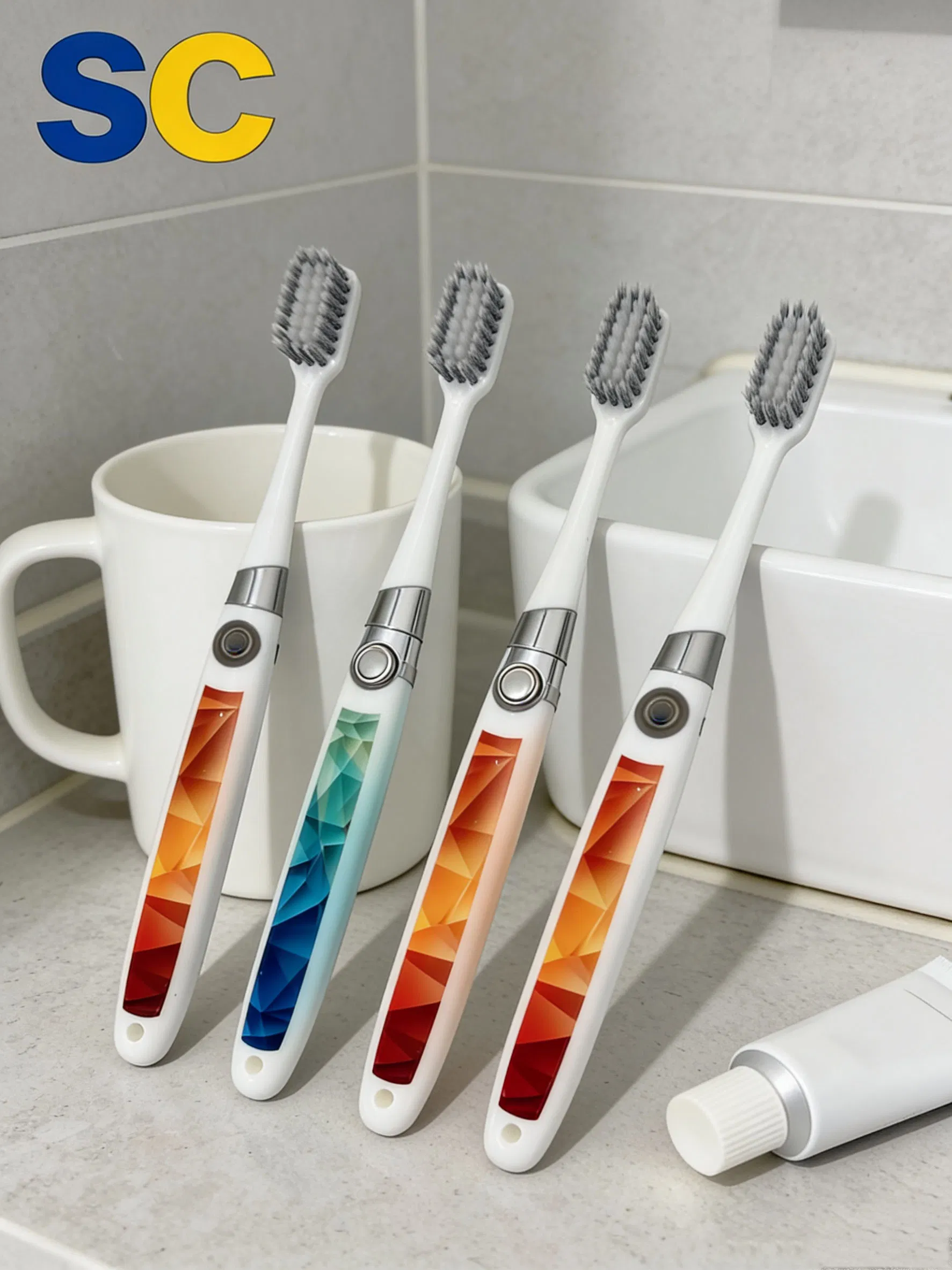 Manufacturer Extra Soft Spiral Bristles Adult Toothbrush Oral Cleaning
