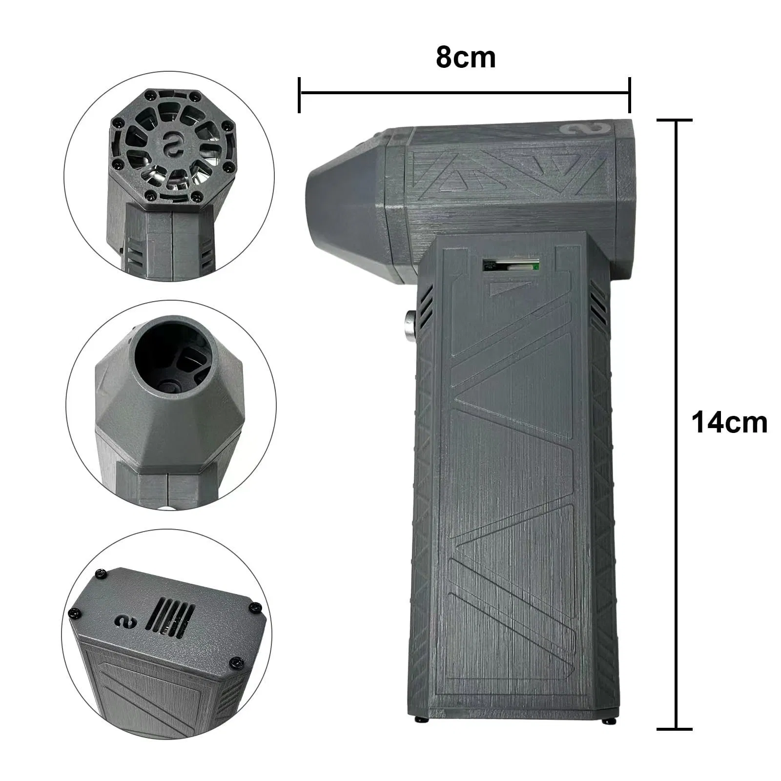 2024 Most Powerful Mini Cordless Turbo Jet Blower for Car Drying Small Dry Car Leaf Cleaning Blower Portable Air Gun to Cars