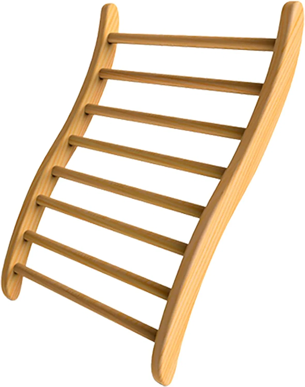 Canadian Red Cedar Sauna Backrest Non-Toxic S-Shape Design Sauna Chair with Backrest for Traditional Sauna