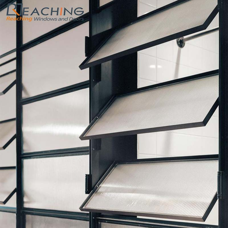 Aluminum Alloy Glass Shutters Anti-Theft Blinds with Mesh Customize Glazing Laminated