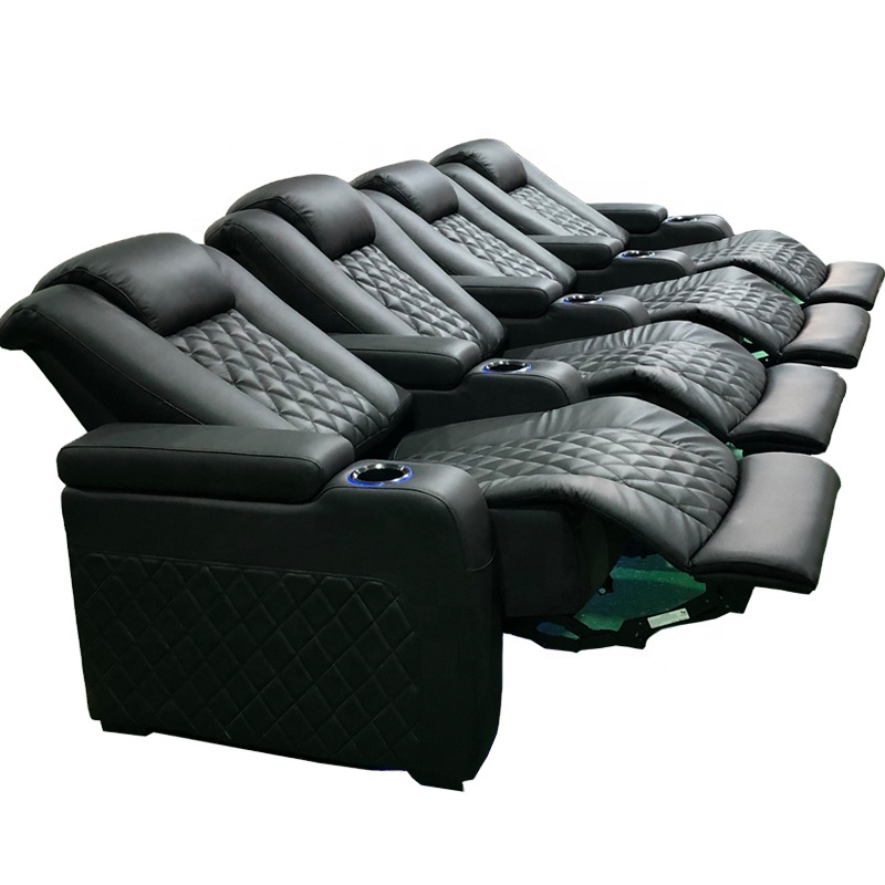 Кресло для домашнего кинотеатра электрическое реклайнер со столиком