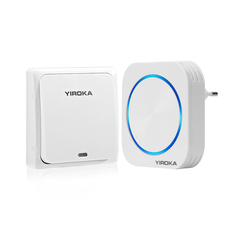 Long Range Kinetic No Battery Wireless Plug in Doorbell