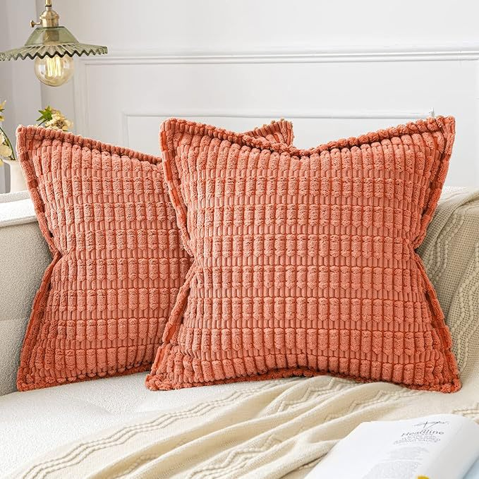 Stripe Corduroy Sofa Decorative Brilliant Bright Colors Velvet Custom Sofa Cushion Cover Bulk Throw Pillow Case