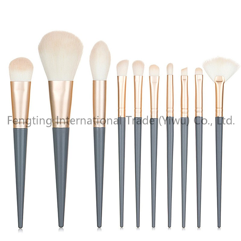 Wood Handle Synthetic Bristles Makeup Brush Private Label 300K OEM/ODM Private Label Dance Stage Performance Kids College Office Daily Makeup Brush Set