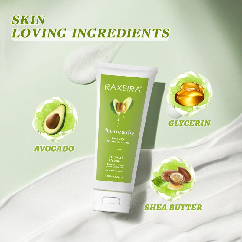 100% Natural Factory Wholesale Brightening Whitening Smooth Skina Avovado Luxury Hand Cream