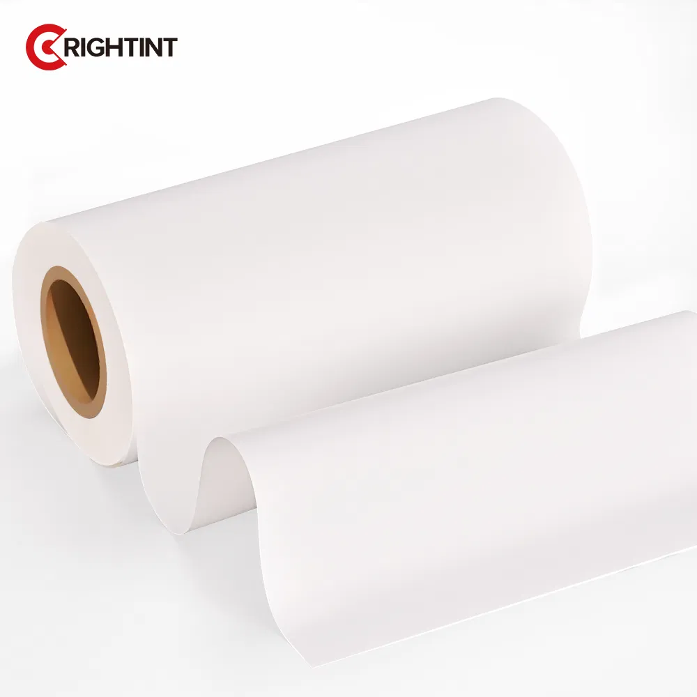 Packaging Scrapbooking Glossy White BOPP Sticker label material jumbo roll vinyl