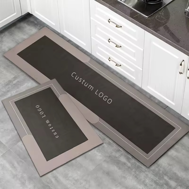 Wholesales Non Slip Kitchen Carpet Kitchen Rug Diatomite Custom Printed Oil Water Absorbent Kitchen Floor Mat