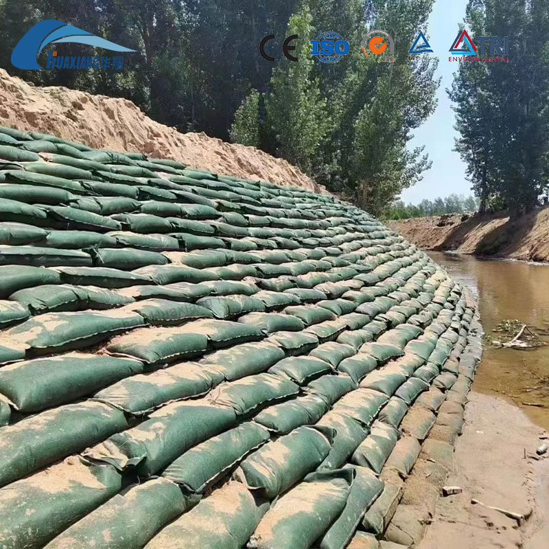 Factory Polyester Nonwoven Geotextile Geobag for Bank Protection Geobag