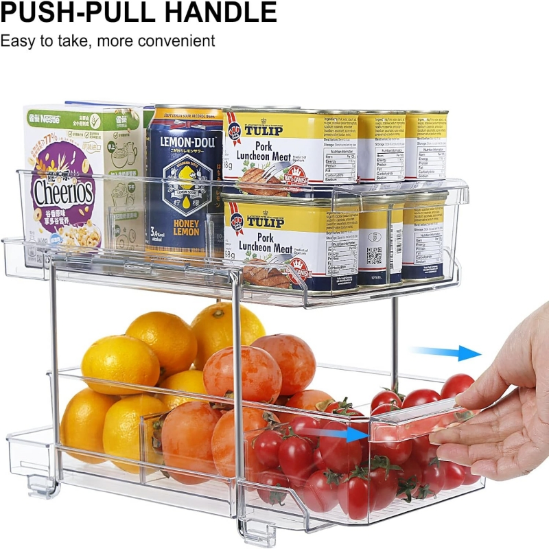 Выдвижной органайзер под раковину, 2 яруса