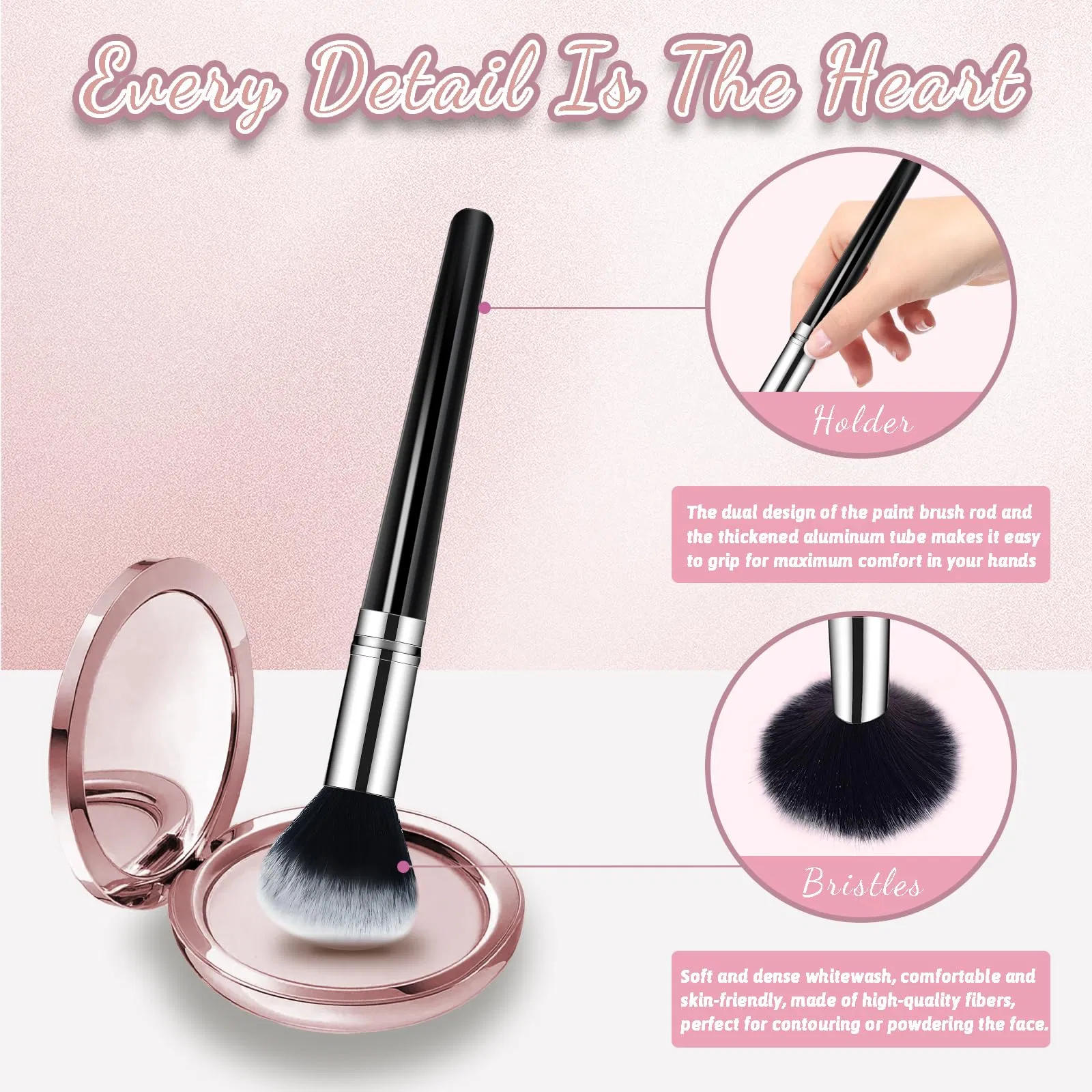 Makeup Brush Set, Premium Synthetic 14 PCS