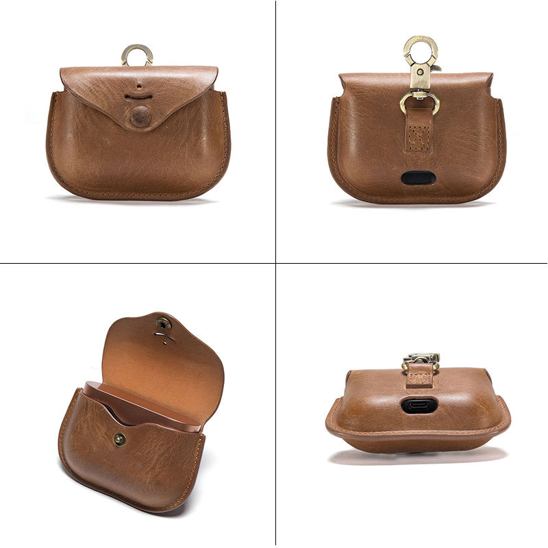 Ea137 Designer Small Earphone Case Headphone PRO Protective Carrying Storage Bulk Luxury Custom Leather Airpod Cases