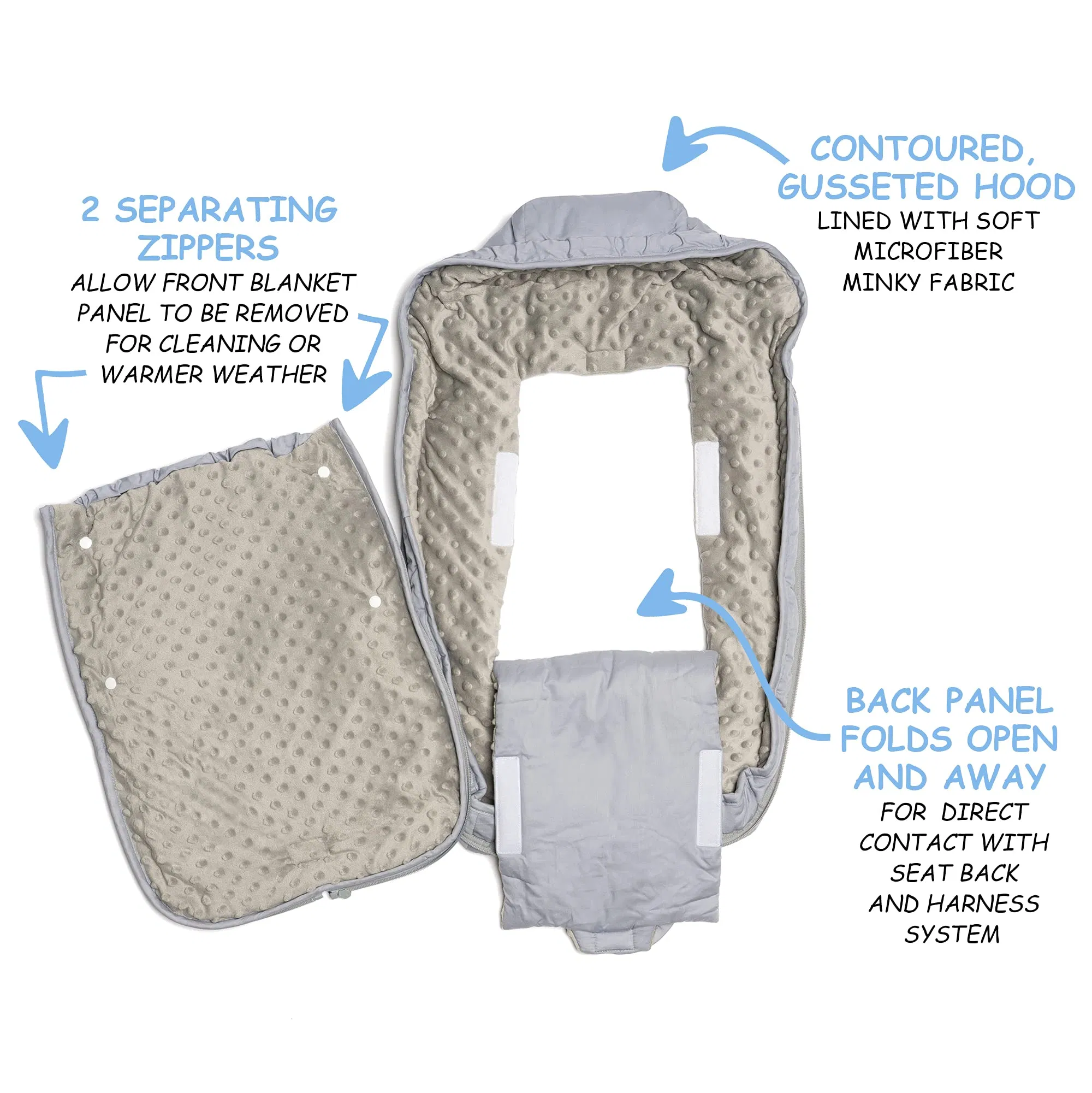 Durable Stroller Blanket and Sleeping Bag Sleep Sack 100% Cotton Bunting Bag