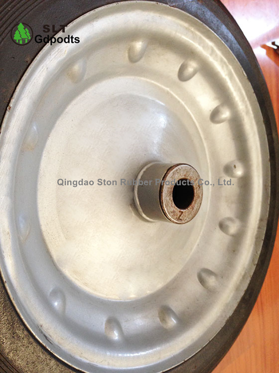12-Inch Heavy-Duty Trolley Wheels, Rubber