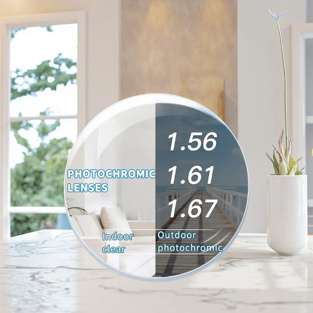 Photomagic Optical 1.56 Lens Eyeglass Photochromatic Lenses Eyewear Photochromic Photogrey Optical Lenses