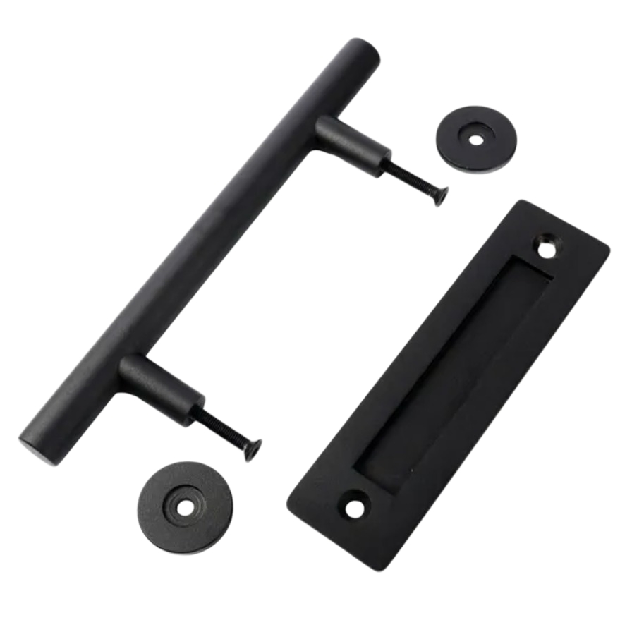 Barn Door Handle Hardware for Furniture with Carbon Stainless Stamping