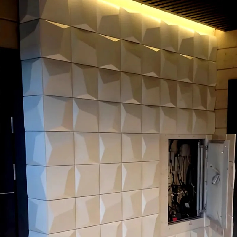 3D Square Stone Texture PU Stone Wall Panels Faux Exterior Panels Artificial Stone Polyurethane Sheet