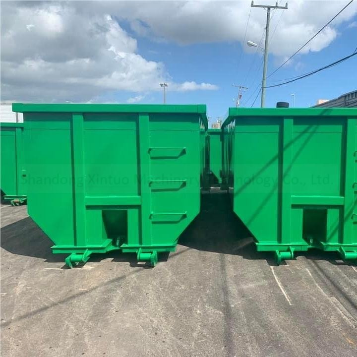 Standard Duty Rectangle Style Outdoor Mobile Scrap Metal Garbage Dumpster
