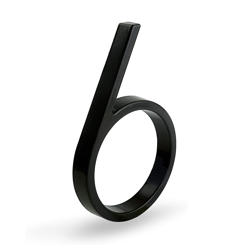 Matte Black Address Numbers for Door Garden Mailbox
