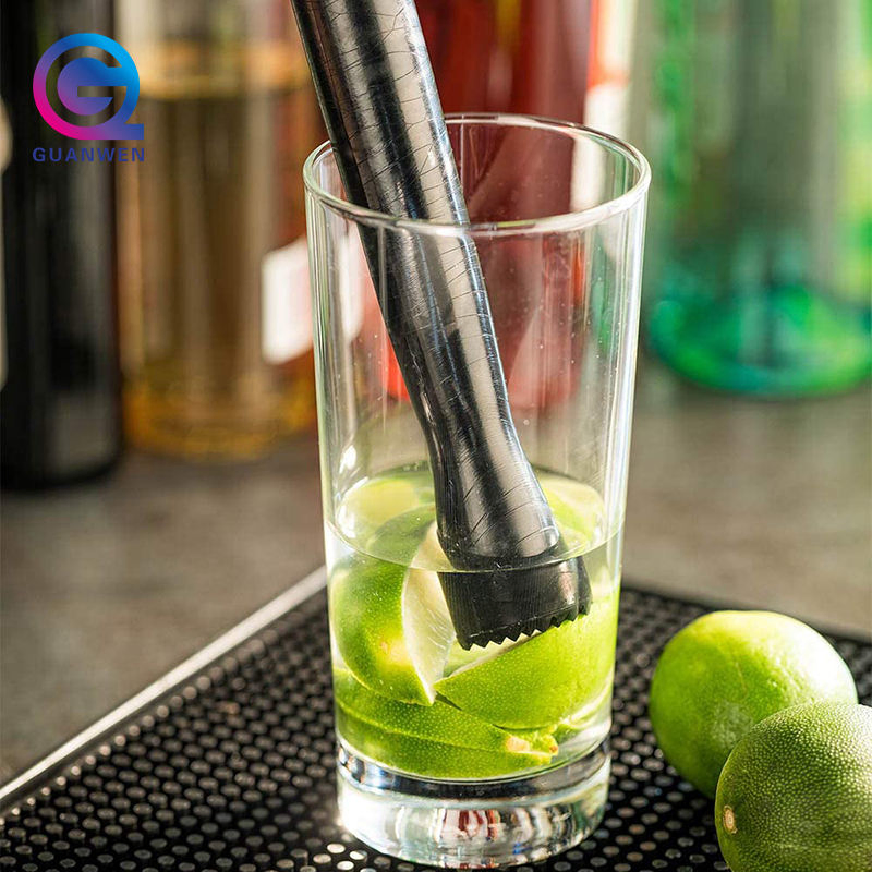 Wholesale Plastic 8 Inch Cocktail Muddler Bar Tools Ice Crusher Black PC Bar Pestle