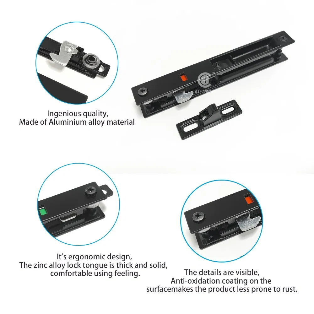 Aluminium Vertical Touch Window Sliding Door and Window Lock