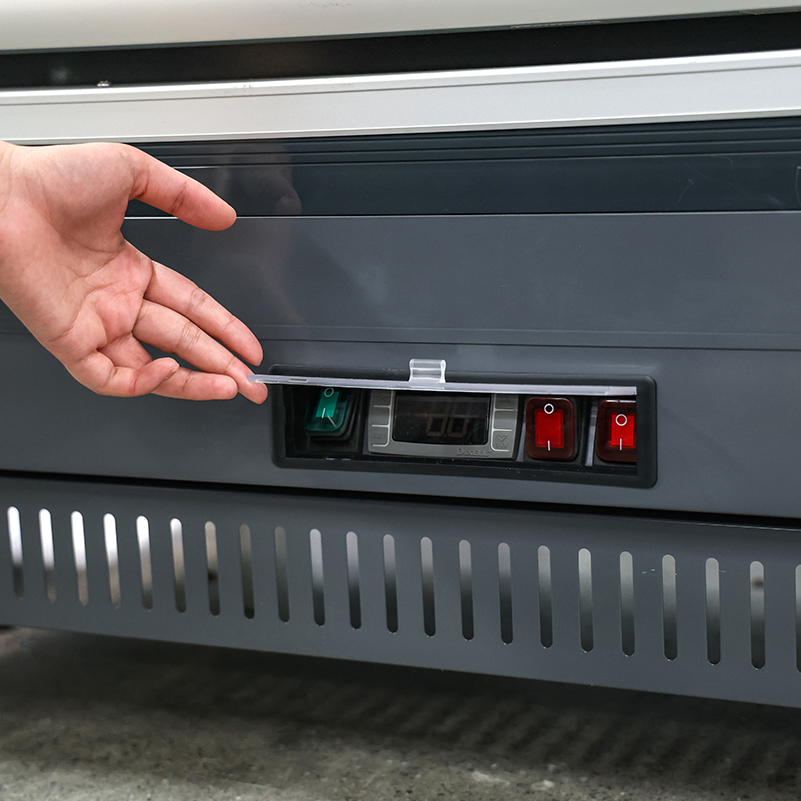 Commercial Equipment Supermarket Upright Vegetable and Fruit Food Showcase High Quality Air Cooler Store Display Open Chiller Refrigerator