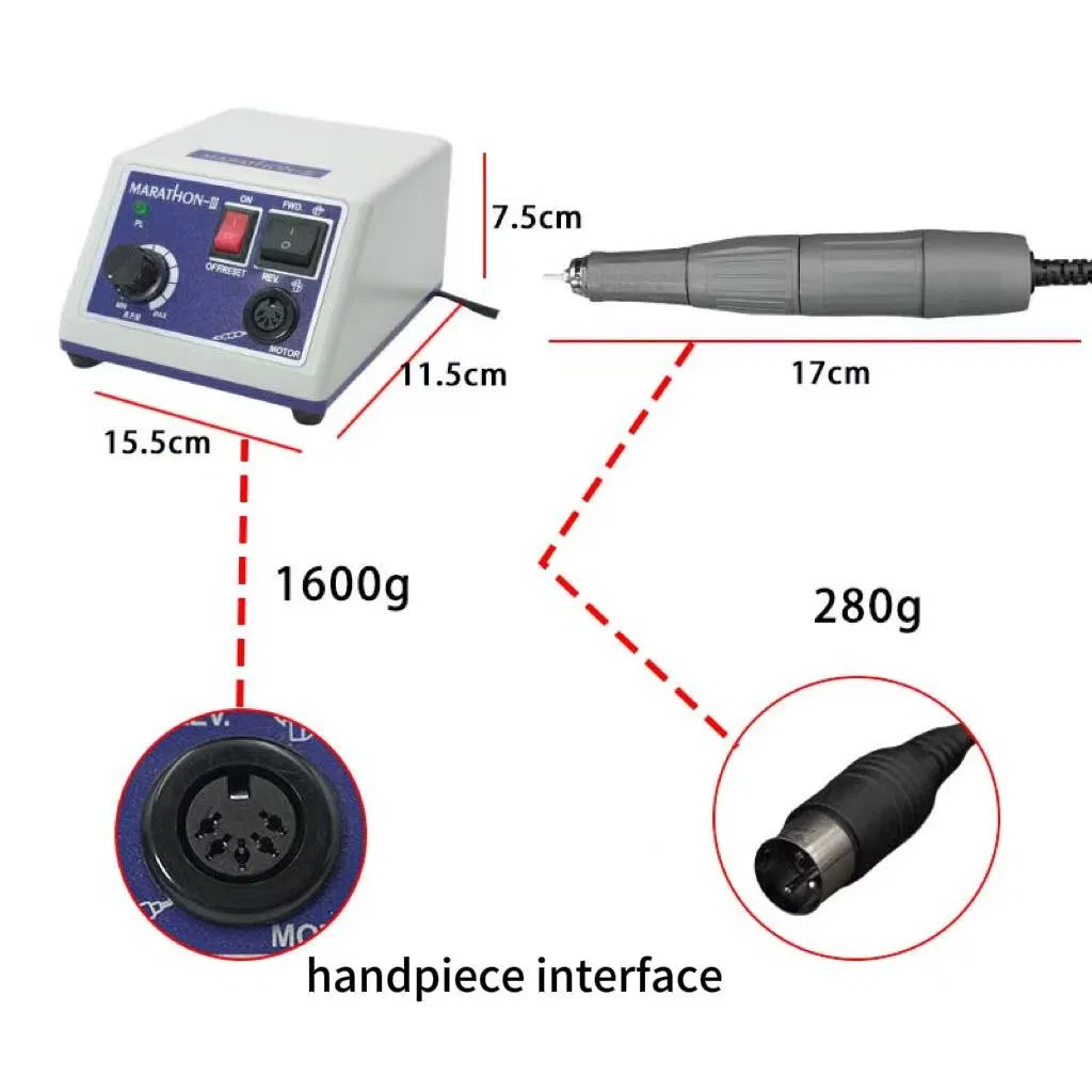 2029 Original Micromotor Marathon N 3 Manicure Nail Drill Machine