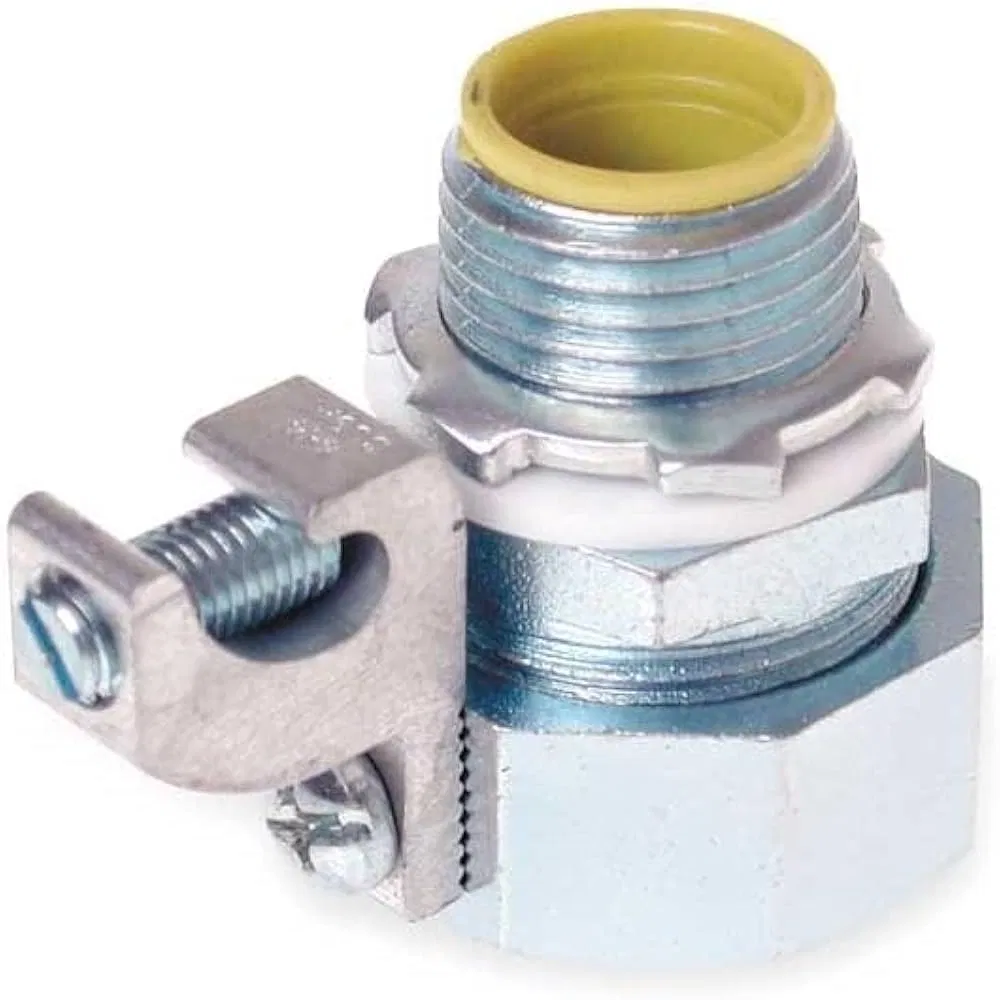 UL Malleable Iron Liquid Tight Flex Connector Straight Type with Grounding Lug