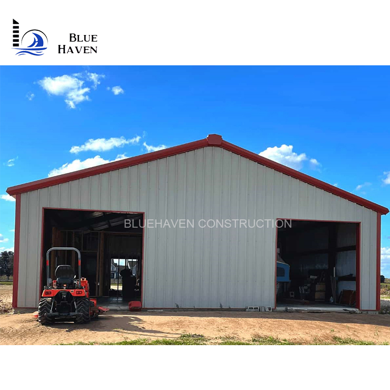 Light Prefab Metal Steel Structure Shed Auto Car Garage for Sale