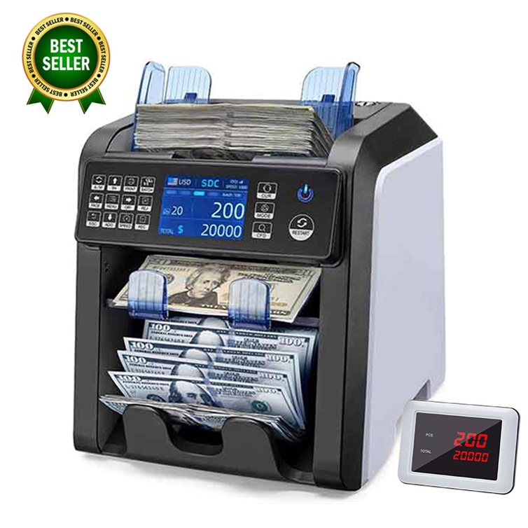 Bill Countrs Money Detector Mulit-Currency Sorter Financial Equipment Money Counter Banknote Counter Cashing Counting Bill Counting Machines