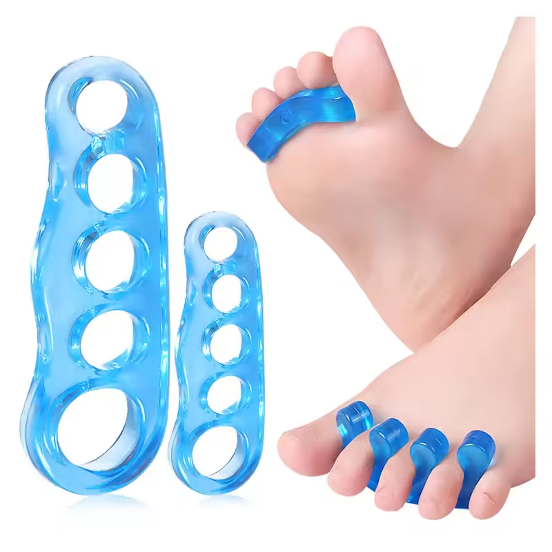 Hammer Five Toe Straightener Stretcher Soft Silicone Gel Toe Spacers for Bunions