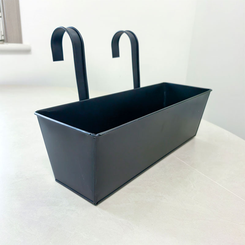 Кашпо подвесное металл кованое прямоугольное