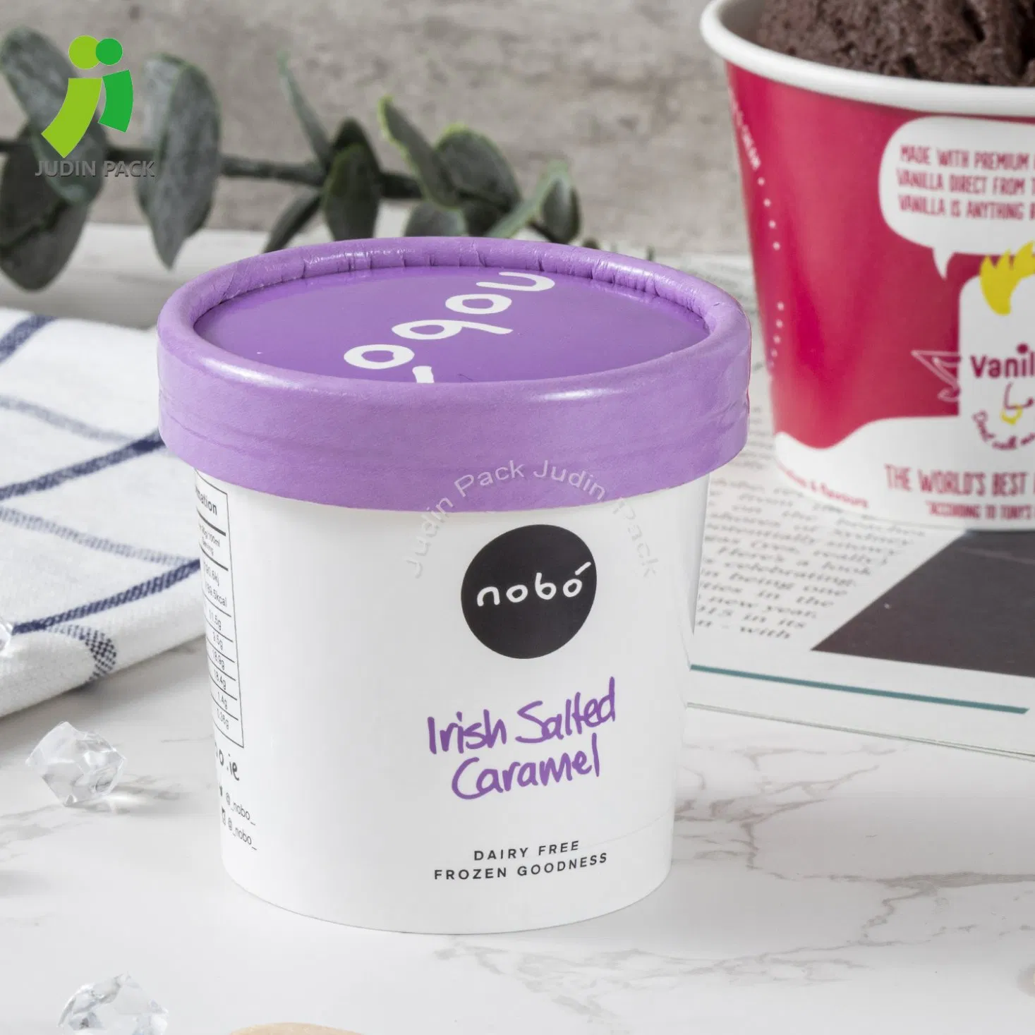 Frozen Yoghurt Paper Cup Disposable Design Ice Cream Paper Cups