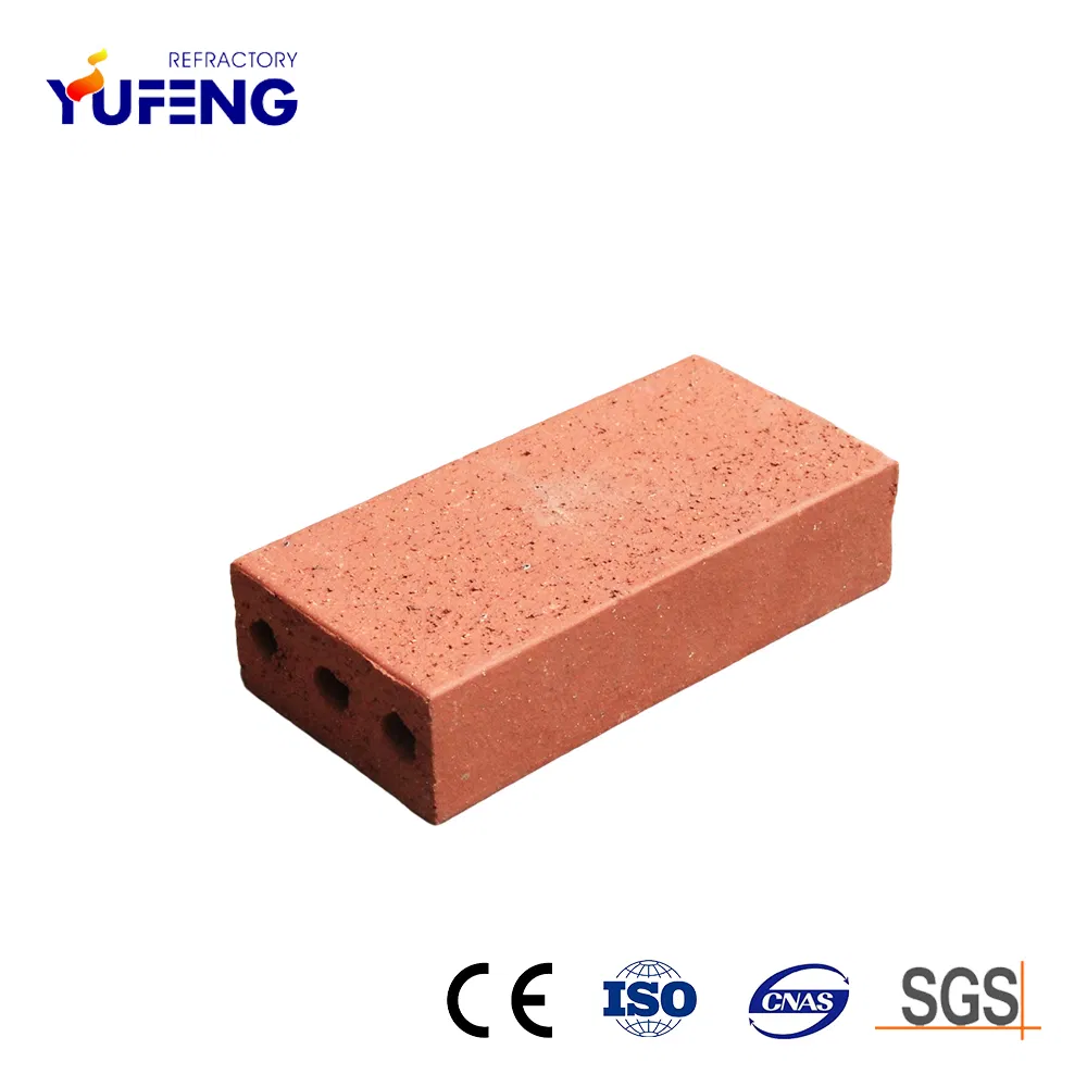 Thin Veneer Satin/Smooth Surface Clay Paving Brick for Garden/Home Decoration