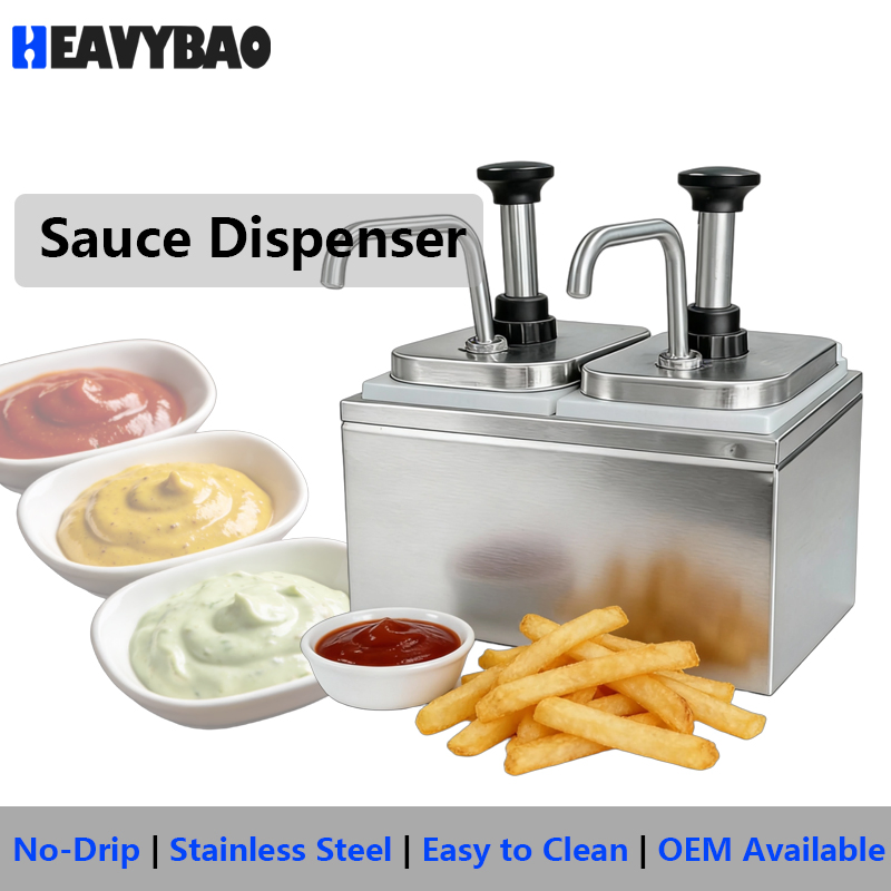 Дозатор для соусов Heavybao, нержавеющая сталь, 2 л