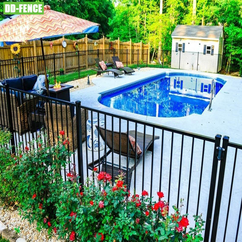 Customized Aluminum Fences Swimming Pool Staircase Handrails Pool Fence Balustrade